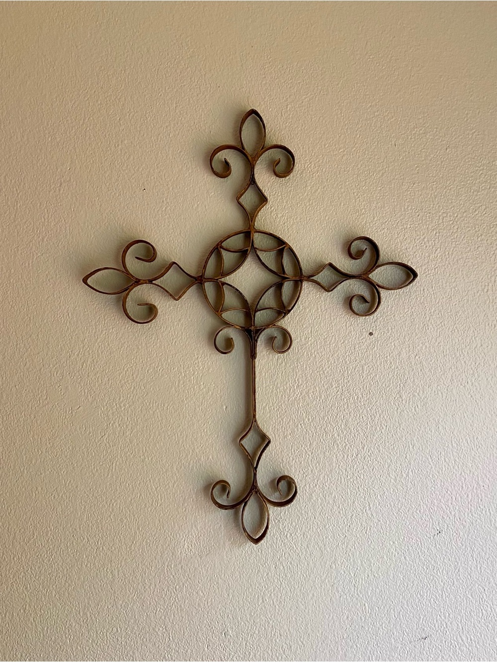 Rustic Metal Cross Wall Decor - Picture 3 of 10